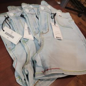 Judy Blue Shorts w/rainbow stitching